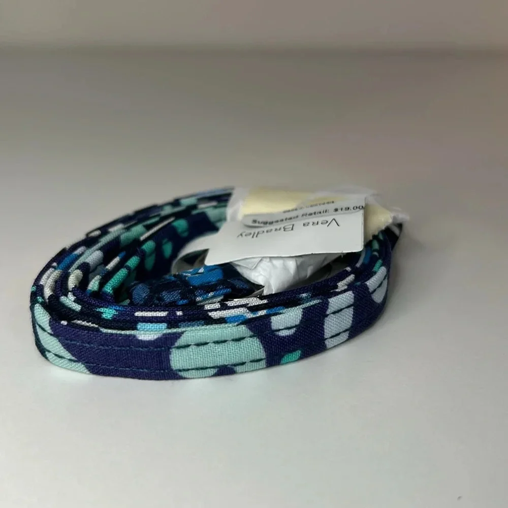 Vera Bradley Blue Island Medallion Lanyard NWT